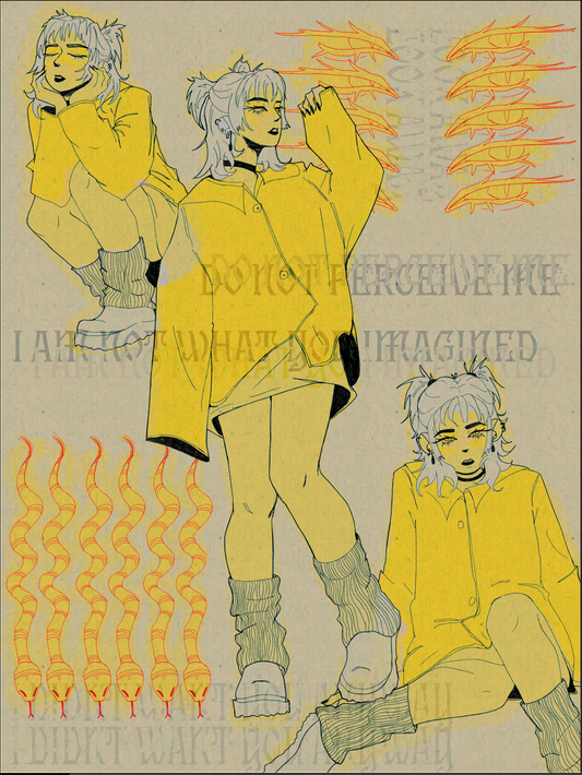 Do Not Perceive Me, Print, 9x12in, Print