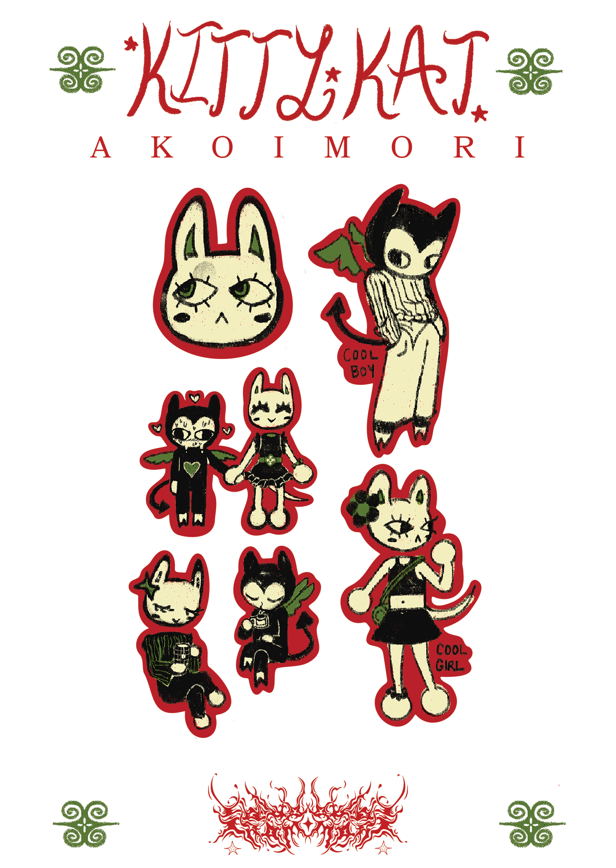 KITTYKAT Sticker Sheet #2