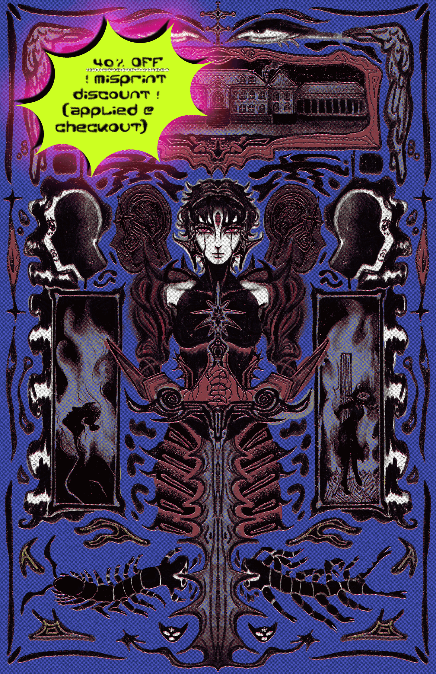 Martha In Blue, 11x17in Print