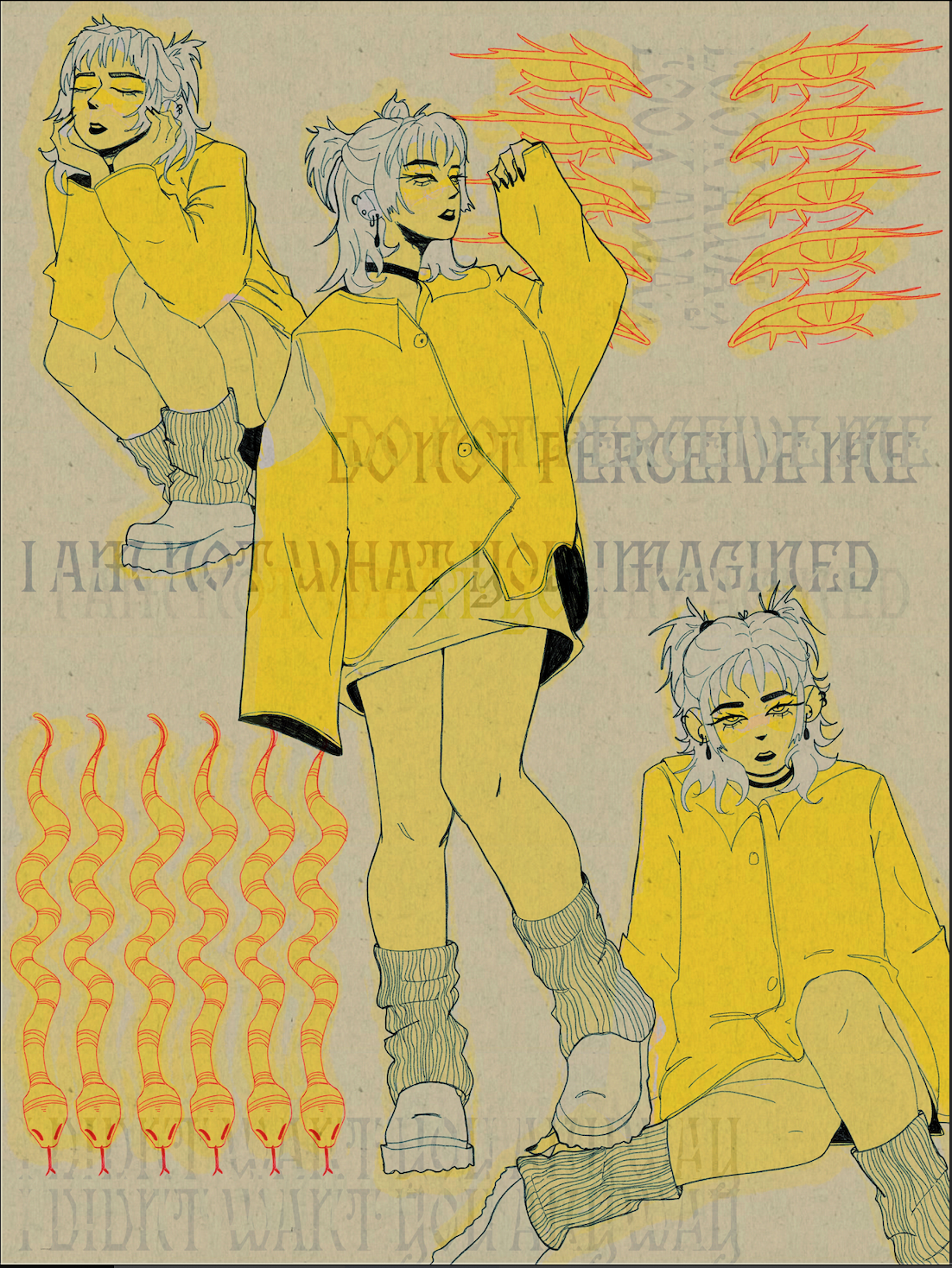 Do Not Perceive Me, Print, 9x12in, Print