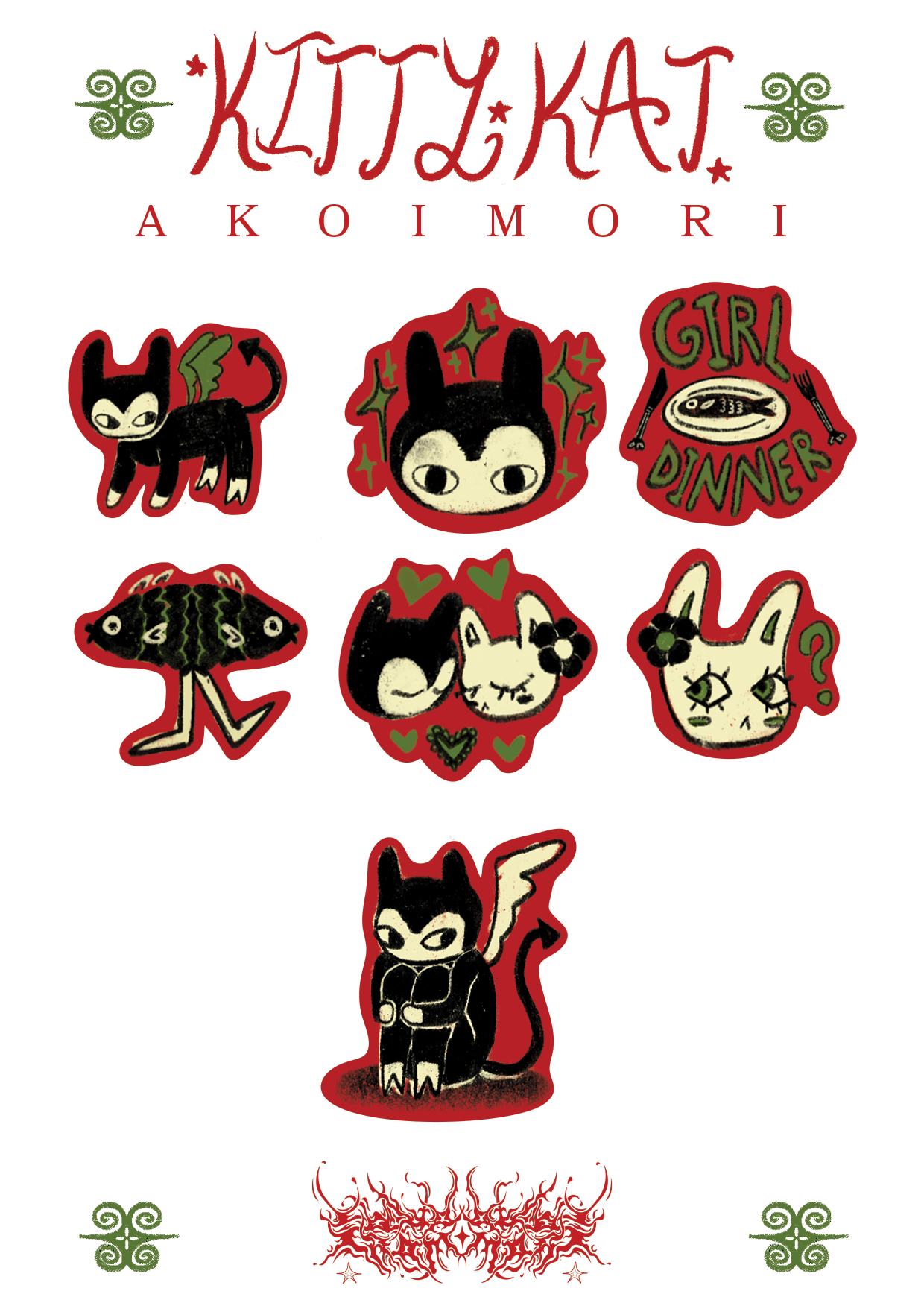 KITTYKAT Sticker Sheet #1